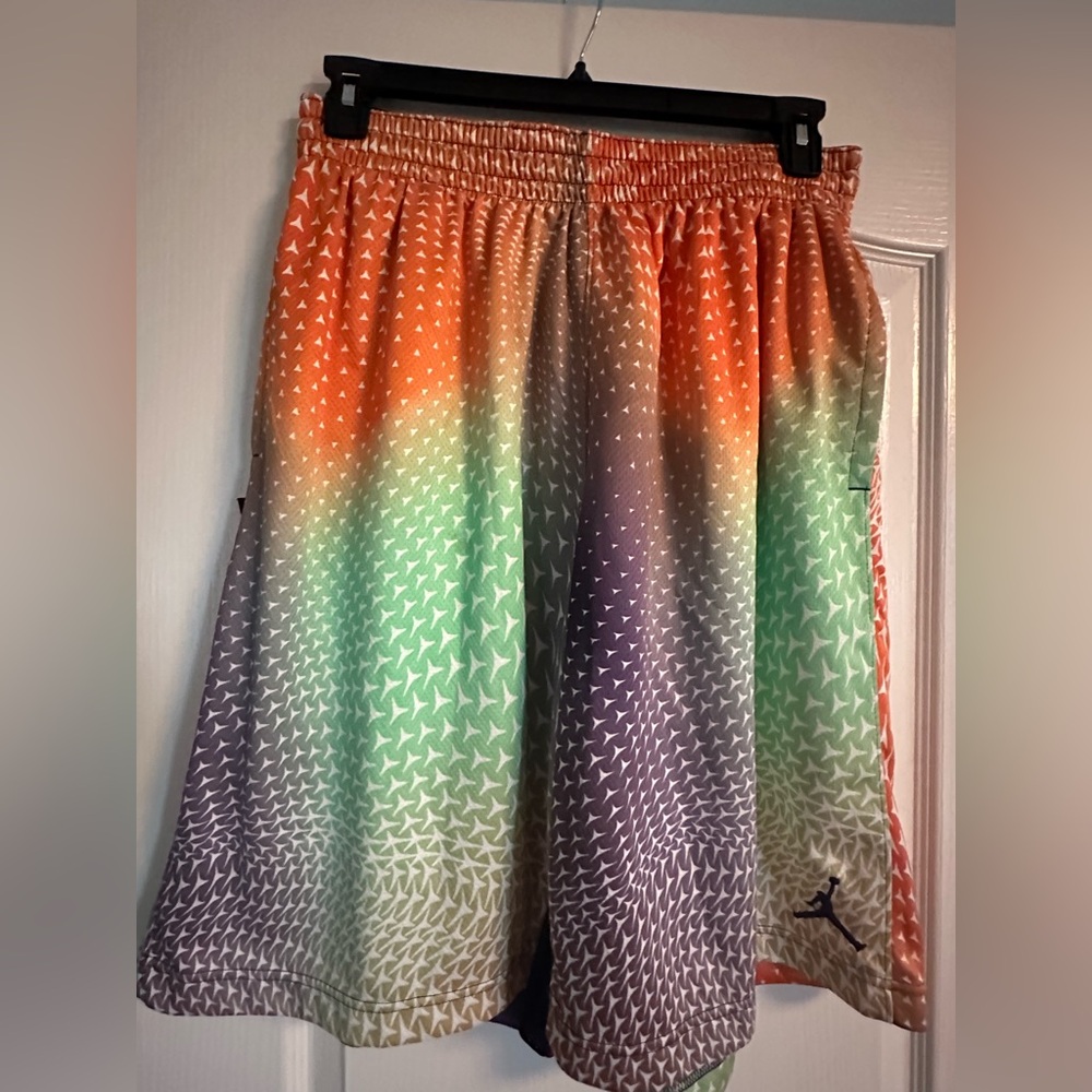 Vibrant Gradient Athletic Shorts